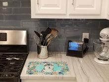 Load image into Gallery viewer, Siberian Husky Glass Cutting Boards – Durable, Decorative Kitchen Art Large CK3408LCB