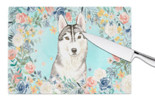 Load image into Gallery viewer, Siberian Husky Glass Cutting Boards – Durable, Decorative Kitchen Art Large CK3408LCB