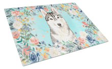 Load image into Gallery viewer, Siberian Husky Glass Cutting Boards – Durable, Decorative Kitchen Art Large CK3408LCB