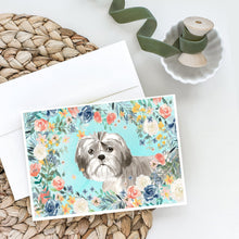 Load image into Gallery viewer, Shih Tzu Puppy Greeting Cards -  Blank Note Cards – 8-Pack of Artist-Designed Cards with Envelopes