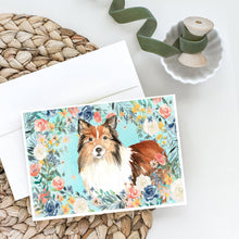 Load image into Gallery viewer, Sheltie Greeting Cards -  Blank Note Cards – 8-Pack of Artist-Designed Cards with Envelopes