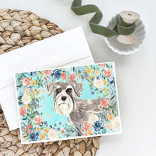 Load image into Gallery viewer, Schnauzer #1 Greeting Cards -  Blank Note Cards – 8-Pack of Artist-Designed Cards with Envelopes