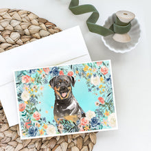 Load image into Gallery viewer, Rottweiler Greeting Cards -  Blank Note Cards – 8-Pack of Artist-Designed Cards with Envelopes
