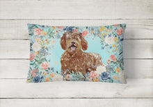 Load image into Gallery viewer, Labradoodle Canvas Fabric Decorative Pillow CK3421PW1216