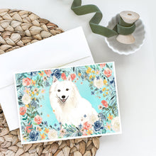 Load image into Gallery viewer, Japanese Spitz Greeting Cards -  Blank Note Cards – 8-Pack of Artist-Designed Cards with Envelopes