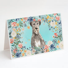 Load image into Gallery viewer, Irish Wolfhound Greeting Cards -  Blank Note Cards – 8-Pack of Artist-Designed Cards with Envelopes