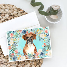 Load image into Gallery viewer, Boxer Greeting Cards -  Blank Note Cards – 8-Pack of Artist-Designed Cards with Envelopes