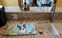 Load image into Gallery viewer, Boston Terrier Dish Drying Mat – Absorbent, Artistic Kitchen Essentials CK3433DDM