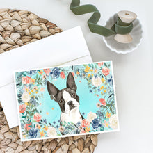 Load image into Gallery viewer, Boston Terrier Greeting Cards -  Blank Note Cards – 8-Pack of Artist-Designed Cards with Envelopes