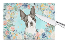 Load image into Gallery viewer, Boston Terrier Glass Cutting Boards – Durable, Decorative Kitchen Art Large CK3433LCB