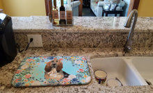 Load image into Gallery viewer, Bloodhound Dish Drying Mat – Absorbent, Artistic Kitchen Essentials CK3434DDM