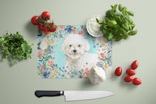 Load image into Gallery viewer, Bichon Frise Glass Cutting Boards – Durable, Decorative Kitchen Art Large CK3435LCB