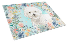 Load image into Gallery viewer, Bichon Frise Glass Cutting Boards – Durable, Decorative Kitchen Art Large CK3435LCB