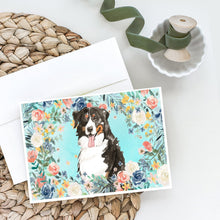Load image into Gallery viewer, Bernese Mountain Dog Greeting Cards -  Blank Note Cards – 8-Pack of Artist-Designed Cards with Envelopes