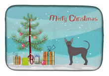 Load image into Gallery viewer, Abyssinian or African Hairless Dog Christmas Tree Dish Drying Mat – Absorbent, Artistic Kitchen Essentials CK3438DDM