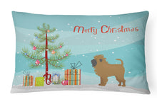 Load image into Gallery viewer, Tan Affenpinscher Christmas Tree Canvas Fabric Decorative Pillow CK3439PW1216