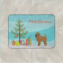 Load image into Gallery viewer, Tan Affenpinscher Christmas Tree Machine Washable Memory Foam Mat CK3439RUG