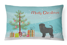 Load image into Gallery viewer, Affenpinscher Christmas Tree Canvas Fabric Decorative Pillow CK3440PW1216