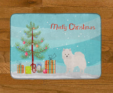 Load image into Gallery viewer, American Eskimo Christmas Tree Machine Washable Memory Foam Mat CK3441RUG