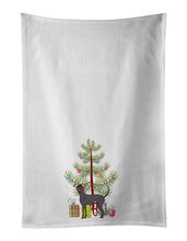 Load image into Gallery viewer, Argentine Pila Dog Christmas Tree White Kitchen Towel Set of 2