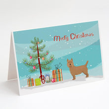 Load image into Gallery viewer, Airedale Terrier Christmas Tree Greeting Cards -  Blank Note Cards – 8-Pack of Artist-Designed Cards with Envelopes