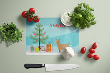 Load image into Gallery viewer, Airedale Terrier Christmas Tree Glass Cutting Boards – Durable, Decorative Kitchen Art Large CK3444LCB