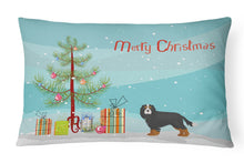 Load image into Gallery viewer, Cavalier King Charles Spaniel Tricolor Christmas Tree Canvas Fabric Decorative Pillow CK3446PW1216