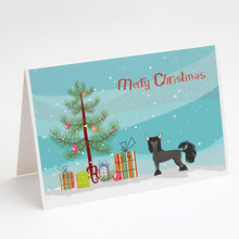 Load image into Gallery viewer, Chinese Crested Christmas Tree Greeting Cards -  Blank Note Cards – 8-Pack of Artist-Designed Cards with Envelopes