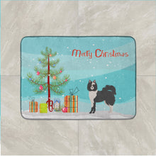 Load image into Gallery viewer, Black and White Elo dog Christmas Tree Machine Washable Memory Foam Mat CK3452RUG