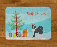 Load image into Gallery viewer, Black and White Elo dog Christmas Tree Machine Washable Memory Foam Mat CK3452RUG