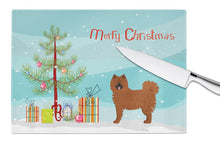 Load image into Gallery viewer, Eurasier or Eurasian dog Christmas Tree Glass Cutting Boards – Durable, Decorative Kitchen Art Large CK3454LCB