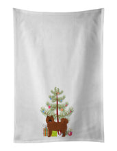Load image into Gallery viewer, Eurasier or Eurasian dog Christmas Tree White Kitchen Towel Set of 2