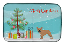 Load image into Gallery viewer, French Bulldog Christmas Tree Dish Drying Mat – Absorbent, Artistic Kitchen Essentials CK3455DDM