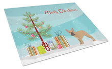 Load image into Gallery viewer, French Bulldog Christmas Tree Glass Cutting Boards – Durable, Decorative Kitchen Art Large CK3455LCB