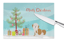 Load image into Gallery viewer, Havanese Christmas Tree Glass Cutting Boards – Durable, Decorative Kitchen Art Large CK3458LCB
