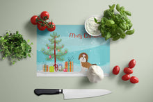 Load image into Gallery viewer, Imperial Shih Tzu Christmas Tree Glass Cutting Boards – Durable, Decorative Kitchen Art Large CK3459LCB
