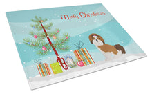 Load image into Gallery viewer, Imperial Shih Tzu Christmas Tree Glass Cutting Boards – Durable, Decorative Kitchen Art Large CK3459LCB