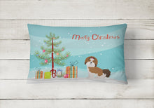 Load image into Gallery viewer, Imperial Shih Tzu Christmas Tree Canvas Fabric Decorative Pillow CK3459PW1216