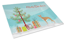 Load image into Gallery viewer, Italian Greyhound Christmas Tree Glass Cutting Boards – Durable, Decorative Kitchen Art Large CK3460LCB
