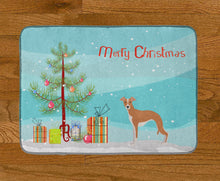 Load image into Gallery viewer, Italian Greyhound Christmas Tree Machine Washable Memory Foam Mat CK3460RUG