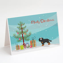 Load image into Gallery viewer, Cavalier King Charles Spaniel Christmas Tree Greeting Cards -  Blank Note Cards – 8-Pack of Artist-Designed Cards with Envelopes