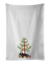 Load image into Gallery viewer, Cavalier King Charles Spaniel Christmas Tree White Kitchen Towel Set of 2