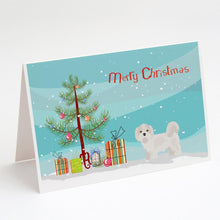 Load image into Gallery viewer, Kyi-Leo Christmas Tree Greeting Cards -  Blank Note Cards – 8-Pack of Artist-Designed Cards with Envelopes