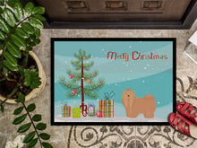 Load image into Gallery viewer, Tan Lhasa Apso Christmas Tree Doormat - 24x36 Decorative Floor Mat – Indoor/Outdoor Rug with Artistic Flair CK3468JMAT