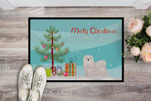 Load image into Gallery viewer, White Lhasa Apso Christmas Tree Doormat - 18x27 Decorative Floor Mat – Indoor/Outdoor Rug with Artistic Flair CK3469MAT