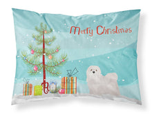 Load image into Gallery viewer, White Lhasa Apso Christmas Tree  Standard Pillowcase – Artistic Decorative Front, White Back CK3469PILLOWCASE