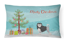 Load image into Gallery viewer, Löwchen or Little Lion Dog Christmas Tree Canvas Fabric Decorative Pillow CK3470PW1216