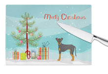 Load image into Gallery viewer, Manchester Terrier Christmas Tree Glass Cutting Boards – Durable, Decorative Kitchen Art Large CK3472LCB