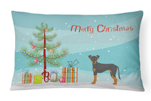 Load image into Gallery viewer, Manchester Terrier Christmas Tree Canvas Fabric Decorative Pillow CK3472PW1216