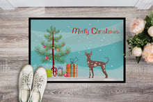 Load image into Gallery viewer, Mexican Hairless Dog Christmas Tree Doormat - 24x36 Decorative Floor Mat – Indoor/Outdoor Rug with Artistic Flair CK3473JMAT